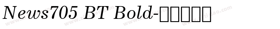 News705 BT Bold字体转换